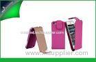 Vertical Protective PU Leather Case For Iphone 5 / Iphone 5s With SGS , CE , RoSh