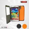 Customized Orange Samsung Galaxy Phone Cases Pu Leather Phone Cover