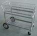 Supermarket 4 Wheel Steel Mesh Cage Store Metal Mesh Baskets Collapsible