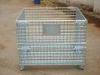 Collapsible Transport Steel Mesh Cages Metal Storage Basket For Warehouse