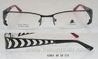 Zebra Print Metal Optical Glasses Frames For Men , Angular Narrow Eyeglass Frames