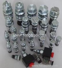 Cartridge valve control flow or pressure