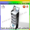 POP customized retail acrylic floor stands makeup cosmetic display stand/ showcase
