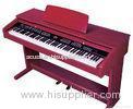 Melamine Shell Red 88 Key Digital Piano , Electronic Keyboard Piano