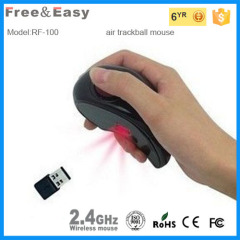 Ergonomic design computer laptop destop 2.4GHz portable figer wireless mouse trackball