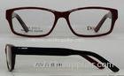 White And Black Square Acetate Optical Frames For Women For Wide Faces
