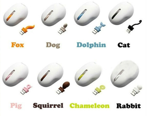 RF 425 cute animal shape laptop mini optical pet mouse