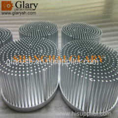 150mm round pin fin led cooler / 60W cold forging led heatsinks