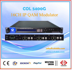 DVB-C QAM modulator ip mux 16 in 1