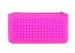 Womens Colorful Silicone Handbag With Zipper , Round Beads Pattern