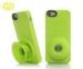 Customized Green portable wireless Silicone Horn Speaker for iphone 4 / 5