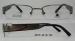 Rectangular Narrow Metal Optical Spectacles Frames For Men With Round Face , Lightweight