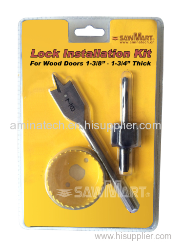 3PCS Lock Installation Kit for Wood Cutting