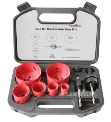 9 PCS Hole Saw Set Hole Saw Cutter for Metal Cutting