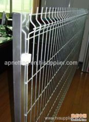 Ral 6005 powder coated Nylofor welded wire panel fencing factory/Professional Manufacturer Of 3D Curvy Welded Wire Fence