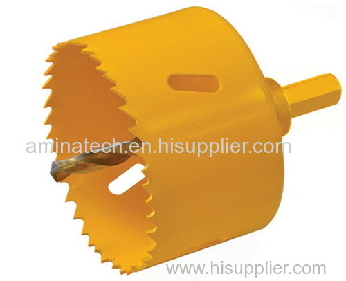 Welded shank soffit cutter hole saws