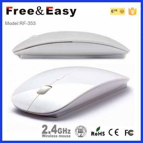 2.4g wireless flat apple quiet mouse