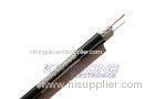 RG11 Quad CATV Coaxial Cable with 2 Foils 60% and 40% Braid PVC Messenger