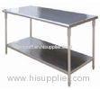 Food Preparation Two Layer Commercial Kitchen Work Tables 700x700x850mm