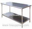 Food Preparation Two Layer Commercial Kitchen Work Tables 700x700x850mm