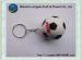 White and black Soccer Ball soft PVC keychain for World Cup souvenir