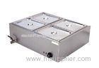 Free Standing 4 Pot Catering Bain Marie Food Warmer For Hot Food CE / ISO