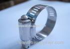 USA Type Hose Clamp W4 For Fixing Rubber Hoses , 0.6mm Thickness