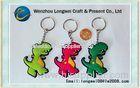 Dinosaur Customized soft PVC keychain in multicolor / custom printed key chains