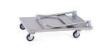 Polished Stainless Steel Hand Platform Cart Trolley For Restaurant / Hotel