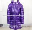 Lady Winter Bright Surface Slim Thick Long Down Warm Jacket with hood