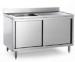 Hotel Commercial Single Bowl Commercial Stainless Steel Sinks Cabinet / Drainboard
