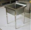 Outdoor Waterproof Square Commercial Stainless Steel Sinks With Drainboard