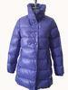 Light Weight Padded Blowing Womens Long Down Coat Purple For Winter