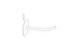 Store hanging steel wire pegboard Retail Display Hooks with chrome / zinc / nickel plate 31146,31147
