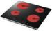 4 Heating Zone Black Crystal Glass Ceramic Cooktop / Four Burner Ceramic Cooker Touch Control
