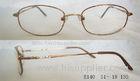 Round Metal Optical Eyewear Frames For Women , Full Rim Gold Color Italy Design