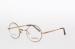 Vintage Round Metal Optical Frames For Men , Gold / Silver , Full Rim