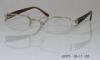 Stainless Steel Optical Frames For Women , Half Rim Frame For Reading Glasses
