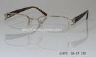 Stainless Steel Optical Frames For Women , Half Rim Frame For Reading Glasses