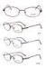 Round Thin Optical Frames For Women Full Rimmed With Nose Pads , CE And FDA