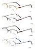 Half Frame Optical Frames For Women , Wine Color Retro Glasses Frames