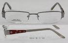 Semi Rimmed Optical Frames For Women , Stainless Steel Rectangle Glasses Frames