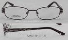 Black / Purple Rectangle Optical Eyeglasses Frames For Women , Durable