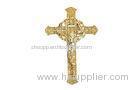 Plastic Golden Color Funeral Cross and Crucifix DP007 30cm*17cm