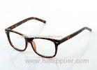 Adjusting Plastic Polycarbonate Eyeglass Frames Women , Black / Coffee Color PC Optical Frames