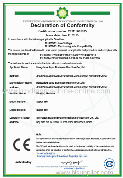 New CE Certification for SUPER450