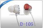 Pink heart Wallytech i-Metal Noise Cancelling Metal in Ear Headphones for iphone5s