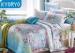 Mint Smell Modal 4pcs Modern Garden Floral Bedding Sets Durable With Colorful Reactive Printing