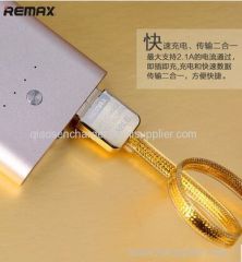 2015 New brand REMAX golden USB cable ,double sides USB cable for mobile phone