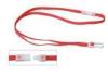 Red tube pp or polyester plastic hook blank or custom silk screen,logo printed ID Card Holder Lanyar